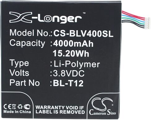 بطارية بديلة لجهاز LG Pad 7.0، V400، V410، P/N: BL-T12، EAC62438201 4000 مللي أمبير/3.8 فولت in Kuwait
