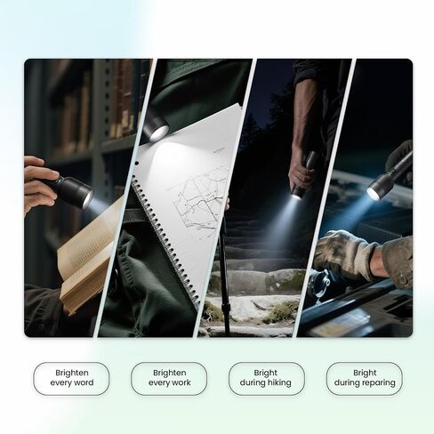 Rechargeable LED Flashlight, Super Bright High-Powered Aluminum Flash Light with Emergency Strobe - Dual Lighting Modes, Zoomable, IPX5 Water Resistant for Outdoors and Home Emergency in Saudi Arabia