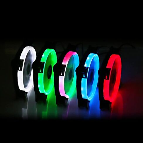 120 مللي متر مروحة تبريد الكمبيوتر RGB PC المبرد حافظة قابلة للتعديل LED غرفة التبريد الملونة مراوح التبريد ل in Kuwait
