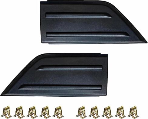 Front Bumper Guards Pads Cover Compatible with Ford F-150 F150 2018 2019 2020 Right and Left, 2 Pcs Insert Replacements, Black in Saudi Arabia