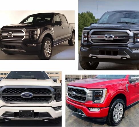 Front Bumper Guards Pads Cover Compatible with Ford F-150 F150 2018 2019 2020 Right and Left, 2 Pcs Insert Replacements, Black in Saudi Arabia