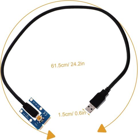 كابل USB لبطاقة الرسومات الخارجية من Pci إلى Pci لأجهزة الكمبيوتر المحمول محول Pcie Riser لتحسين أداء الألعاب والوسائط المتعددة وتوسيع وحدة معالجة الرسومات الجرافيكية المريحة in Kuwait