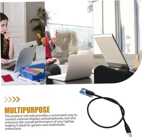 كابل USB لبطاقة الرسومات الخارجية من Pci إلى Pci لأجهزة الكمبيوتر المحمول محول Pcie Riser لتحسين أداء الألعاب والوسائط المتعددة وتوسيع وحدة معالجة الرسومات الجرافيكية المريحة in Kuwait