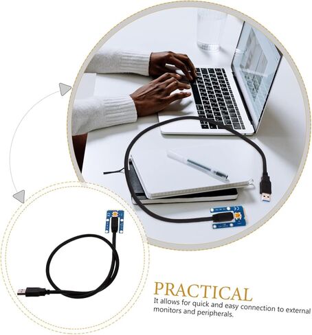 كابل USB لبطاقة الرسومات الخارجية من Pci إلى Pci لأجهزة الكمبيوتر المحمول محول Pcie Riser لتحسين أداء الألعاب والوسائط المتعددة وتوسيع وحدة معالجة الرسومات الجرافيكية المريحة in Kuwait
