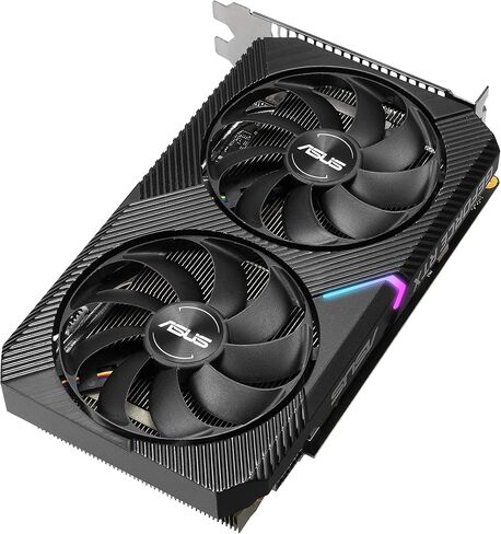 بطاقة رسومات الألعاب ASUS Dual NVIDIA GeForce RTX 2070 Mini OC Edition (PCIe 3.0، ذاكرة GDDR6 سعة 8 جيجابايت، HDMI، DisplayPort، DVI-D، لمجموعة Intel NUC 9 Extreme Kit والهيكل الصغير. in Saudi Arabia