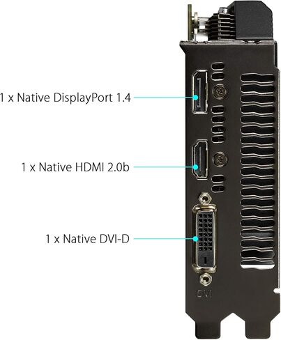 بطاقة رسومات الألعاب ASUS Dual NVIDIA GeForce RTX 2070 Mini OC Edition (PCIe 3.0، ذاكرة GDDR6 سعة 8 جيجابايت، HDMI، DisplayPort، DVI-D، لمجموعة Intel NUC 9 Extreme Kit والهيكل الصغير. in Saudi Arabia