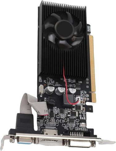 Low Gpu Computer Video Card Graphics Card,Graphics Card 589MHz 1000MHz 2560x1600 Gaming Graphics Card for HD Multimedia Interface DVI VGA Interface (GT210 1GD3 64BIT) in Saudi Arabia