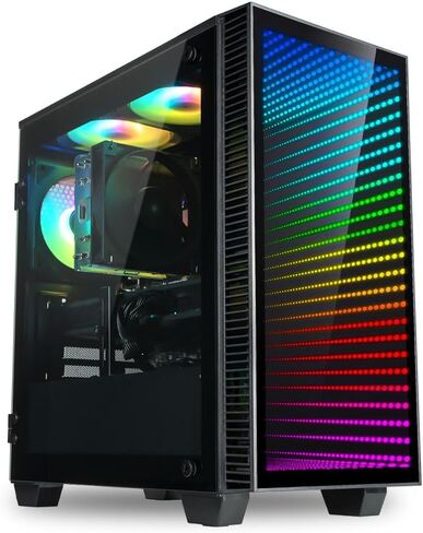 Continuum Micro RTX 5070 12GB, 12-Core Intel i7-12700KF CPU, 32GB DDR5 RAM, 1TB Gen4 NVMe SSD, Gaming Desktop PC w/Windows 11 Pro, 3-Year Warranty, RGB Keyboard+Mouse, Internal Wi-Fi 6E in Kuwait