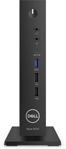 كمبيوتر مكتبي رفيع طراز 5070 من Dell Wyse، معالج Intel Pentium Silver، ذاكرة وصول عشوائي سعتها 8 جيجابايت، محرك أقراص SSD سعة 16 جيجابايت، معالج Intel 9560 مدمج بتقنية Wi-Fi وBluetooth، نظام تشغيل ThinOS (متجدد) in Kuwait