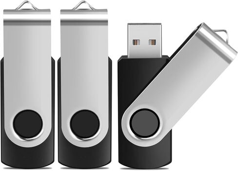 Generic 3 عبوات USB زرقاء سعة 128 جيجابايت، نقل بيانات عالي السرعة، التوصيل والتشغيل، متوافق مع USB 2.0، للكمبيوتر الشخصي والكمبيوتر المحمول (3 عبوات USB بلاستيكية زرقاء، 128 جيجابايت) in Kuwait