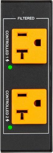 مكيف الطاقة WattBox® 820 Series 20 أمبير مزود بمنفذين يتم التحكم فيهما بواسطة IP بشكل فردي (WB-820-IPVM-2) in Kuwait