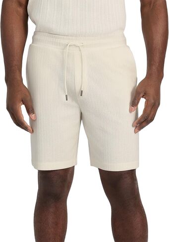 GUESS Men's Baron Textured Knit Shorts in Saudi Arabia