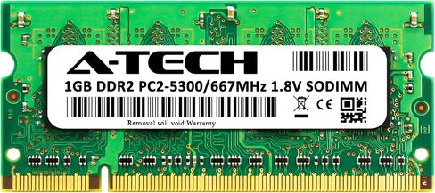 A-Tech 1GB RAM for Toshiba TECRA A9 | DDR2 667MHz SODIMM PC2-5300 200-Pin Non-ECC Memory Upgrade Module in Kuwait