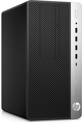 كمبيوتر مكتبي HP ProDesk 600 G5 Tower PC، الجيل التاسع سداسي النواة i7-9700، 8 جيجابايت DDR4، 256 جيجابايت SSD، لوحة مفاتيح وماوس، واي فاي، بلوتوث، Windows 11 Pro (متجدد) in Kuwait