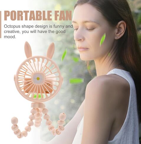 مروحة الأخطبوط USB صغيرة الحجم ومروحة مكتب إبداعية محمولة تبريد شخصي للمنزل والمكتب والمدرسة أداة USB مستديرة صفراء in Kuwait