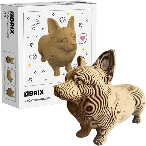 QBRIX Another 3 Cats 3D Puzzle for Adults, DIY Craft Kit for Home Decor, 3D Model Kit for Teens, Creative Gift for Boys & Girls 14+, Cardboard Model Building Kit in Saudi Arabia
