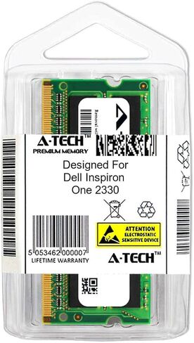 وحدة A-Tech 8 جيجابايت لجهاز الكمبيوتر المحمول Dell Inspiron One 2330 والكمبيوتر المحمول المتوافق مع DDR3/DDR3L PC3-12800 ذاكرة الوصول العشوائي 1600 ميجا هرتز (ATMS277728B12351X1) in Kuwait