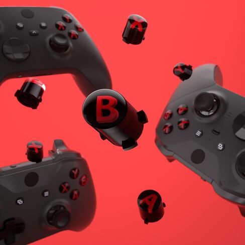 eXtremeRate Custom Shell + Three-Tone ABXY Button for Xbox Elite 2 Core Controller - Red in Saudi Arabia