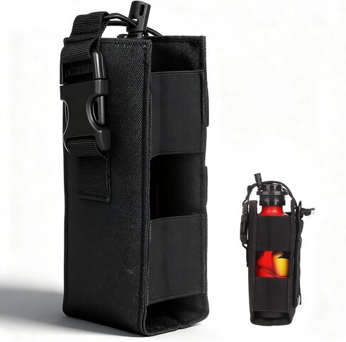 Spray Holster for 7.9 & 9.2 Oz Canister (Spray Not Included) Black Nylon Storage Pouch with Hook & Loop, Quick Release Buckle and Elastic Cord, for Camping, Backpacking and Outdoor Carry in Saudi Arabia