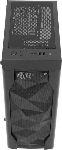 هيكل حافظة كمبيوتر Zerodeko ATX مع لوحة جانبية من الزجاج المقسى، وحقيبة كمبيوتر مكتبي كاملة لأنظمة تبريد المياه، وبرج كمبيوتر أسود للوحات الأم ATX in Kuwait