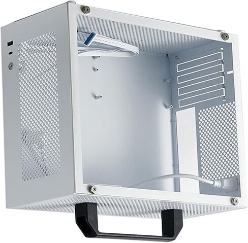 حافظة كمبيوتر MATX ITX محمولة، حافظة كمبيوتر X2 ITX، تدعم اللوحة الأم ATX تدعم إمداد الطاقة حتى 335 مم وحدة معالجة الرسومات، 6 حوامل مراوح، مقبض قابل للإزالة، كمبيوتر الألعاب والمكتب in Kuwait