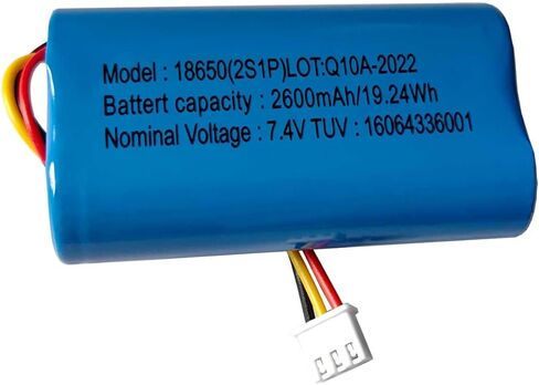 AOLIKES 18650 2s1p 2600mAh 7.4v Rechargeable Lithium-ion Battery with XH2.54/3p Plug Connector /5C Cells, Support Fast Charging - 1 Pack in Saudi Arabia