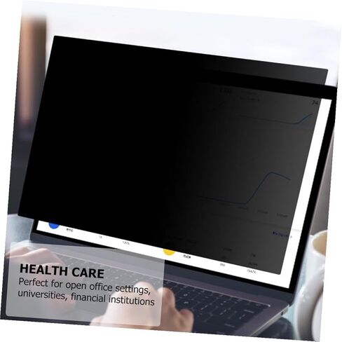 واقي شاشة للخصوصية للكمبيوتر المحمول من TEHAUX، فلتر مضاد للظهور، درع شاشة أسود للكمبيوتر المحمول لاجتماعات العمل والطائرات مع الضوء الأزرق وحماية من الأشعة فوق البنفسجية in Saudi Arabia