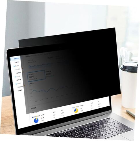 واقي شاشة للخصوصية للكمبيوتر المحمول من TEHAUX، فلتر مضاد للظهور، درع شاشة أسود للكمبيوتر المحمول لاجتماعات العمل والطائرات مع الضوء الأزرق وحماية من الأشعة فوق البنفسجية in Saudi Arabia