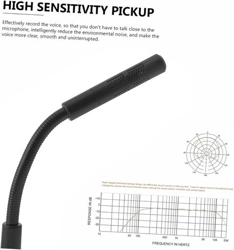 Homoyoyo Desktop Microphone 3.5mm Chat Mic for Laptop and Pc, Black Tabletop Microphone for Voice Chatting, Recording, Gaming, and Live Streaming in Saudi Arabia