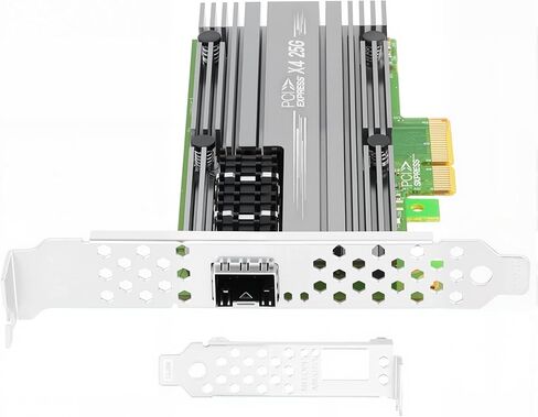 لمحول خادم إيثرنت Mellanox ConnectX4 25Gb، PCIe 3.0 X4، 1 * منافذ SFP28، RDMA، 25/10 / 1 جيجابت في الثانية، 25 جيجابت NIC يدعم Windows Server/Windows/Ubuntu/Linux in Kuwait