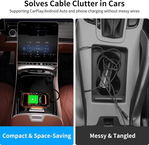 كابل USB A إلى USB C Carplay بطول 3 أقدام لجهاز Moto G Play 2026، شاحن سيارة 18 وات 15 وات شحن سريع سلك قابل للسحب من النوع C لجهاز Galaxy Tab A9+، Galaxy Z Flip 3، Pixel 7a Tablet Android Auto، 3 أقدام in Kuwait