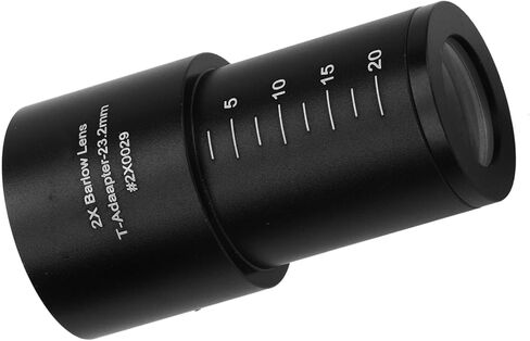 Vikye 2X 23.2mm Multiplier Universal Eyepiece Lens for Biological Microscope, Clear HD Images, All-Metal Construction, Lightweight and Portable in Saudi Arabia
