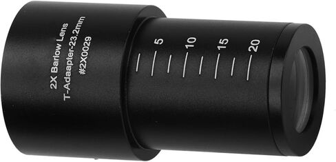 Vikye 2X 23.2mm Multiplier Universal Eyepiece Lens for Biological Microscope, Clear HD Images, All-Metal Construction, Lightweight and Portable in Saudi Arabia