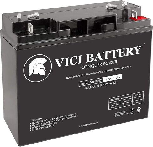 بطارية Vici VB18-12 - 12V 18AH بديلة لبطارية KnK Jump N Carry Jump Starter in Kuwait
