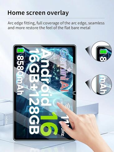 واقي شاشة لجهاز DOOGEE U11 Android 16 مقاس 11 بوصة، مضاد للخدش 9H حساس للمس، حواف مستديرة 2.5D خالية من الفقاعات، سهل التركيب، عبوتان. in Kuwait