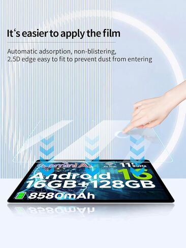 واقي شاشة لجهاز DOOGEE U11 Android 16 مقاس 11 بوصة، مضاد للخدش 9H حساس للمس، حواف مستديرة 2.5D خالية من الفقاعات، سهل التركيب، عبوتان. in Kuwait