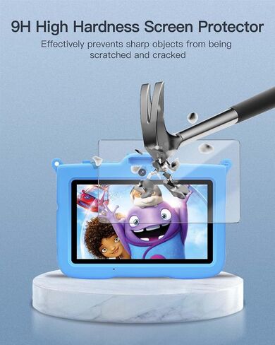 2-Pack Screen Protector for SANNUO K708 plus 7 Inch Android 13 Kids tablet, 9H Hardness Tempered Glass for SANNUO K708 plus Android 13 Kids tablet Anti-Scratch, Bubble Free, HD Clarity in Saudi Arabia