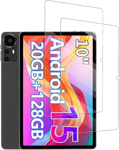 Screen Protector for CUPEISI CP31M Android 15 Tablet 10 Inch, FJIASTB Anti-Scratch 9H Tempered Glass Film Easy to Install, No Bubble, 2-Pack in Saudi Arabia
