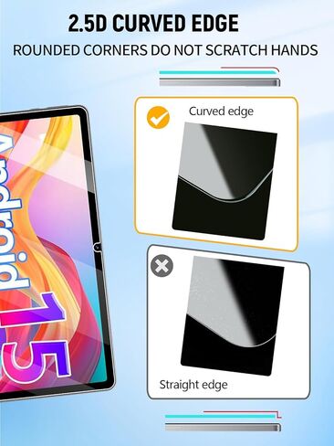 Screen Protector for CUPEISI CP31M Android 15 Tablet 10 Inch, FJIASTB Anti-Scratch 9H Tempered Glass Film Easy to Install, No Bubble, 2-Pack in Saudi Arabia