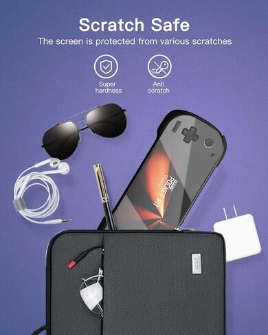 واقي شاشة مكون من قطعتين لجهاز AYANEO KONKR Pocket FIT لوحدة التحكم في الألعاب المحمولة، شفاف، فيلم مرن، صديق للحافظة، من أجل KONKR Pocket FIT، وضوح عالي الدقة in Kuwait