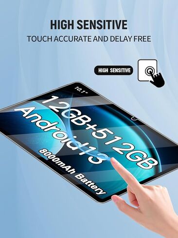 Screen Protector for Crelander T40 Android 13 Tablet 10.1 Inch, Anti-Scratch 9H Tempered Glass Film Easy to Install, No Bubble, 2-Pack in Saudi Arabia