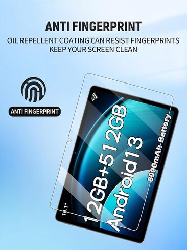 Screen Protector for Crelander T40 Android 13 Tablet 10.1 Inch, Anti-Scratch 9H Tempered Glass Film Easy to Install, No Bubble, 2-Pack in Saudi Arabia