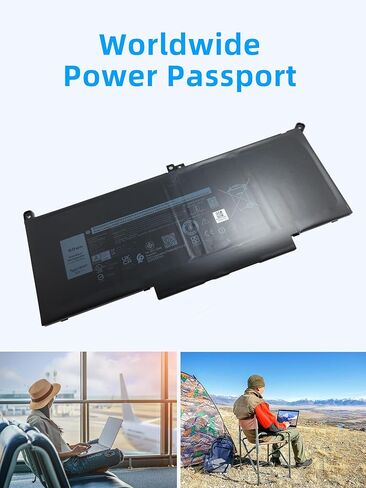 F3YGT 60WH لـ Latitude 7480 7490 بطارية 2X39G بديلة لـ Dell Latitude 12 7000 7280 7290/13 7000 7380 7390 P29S002/14 7000 7480 7490 P73G002 Series DM3WC KG7VF P73G DM6WC [60 وات/7.6 فولت] in Kuwait