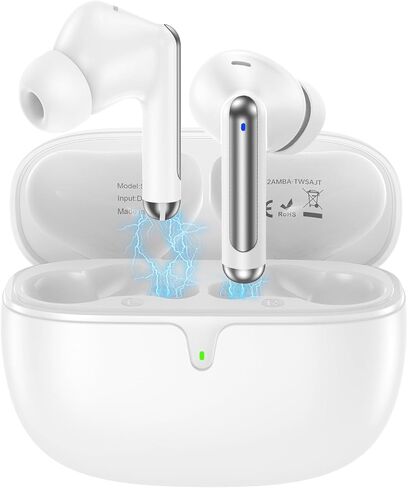 سماعات أذن لاسلكية سماعات بلوتوث 5.4 لهواتف iPhone 17 Pro Max 17Pro 17 Air 16 Pro Max 15 Plus 16e، سماعات تشغيل 48H سماعات أذن زرقاء لأجهزة Android وSamsung Galaxy S25 S24 A17 in Kuwait