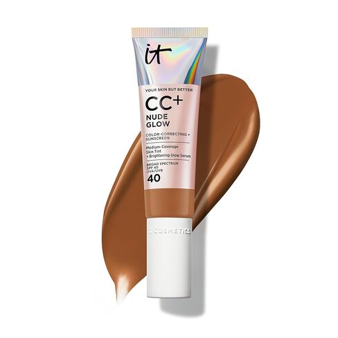 IT Cosmetics CC+ Nude Glow Lightweight Foundation + Glow Serum with SPF 40 - With Niacinamide, Hyaluronic Acid & Green Tea Extract - 1.08 fl oz in Saudi Arabia