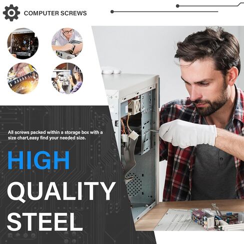 Homoyoyo 228pcs Computer Screws and Motherboard Bolts Set Standoffs for PC Case, Hard Drive, Laptop, and Notebook Repair Accessories Kit in Saudi Arabia
