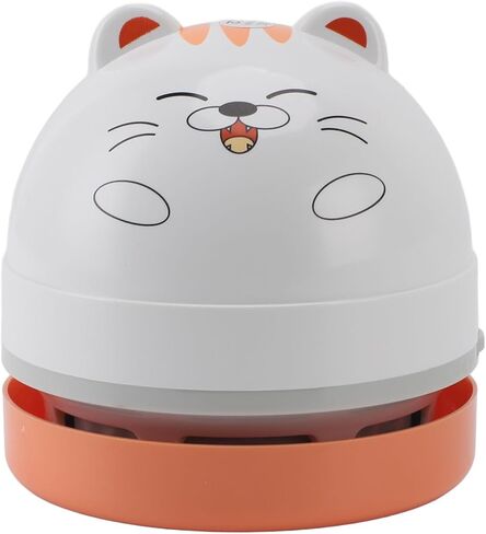 TOPINCN Portable Mini Desk Vacuum, Portable USB Vacuum Cleaner for Desk Mini Cute Cartoon Desktop Vacuum for Cleaning Eraser Crumbs, Dust, Crumbs, Computer, Keyboard (Cat) in Saudi Arabia