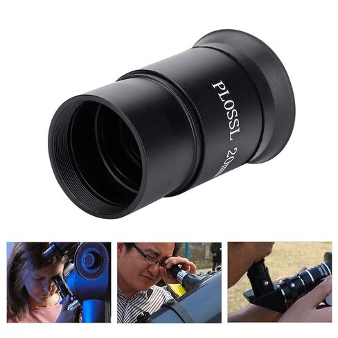 Cocoarm Plosl Okular 20mm تلسكوب علم الفلك Okular 1.25 بوصة مع حماية العين المطاطية الناعمة لمراقبة القمر والكوكب المشتري in Kuwait