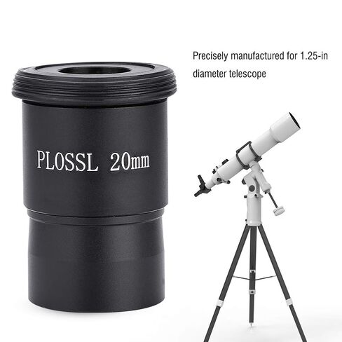 Cocoarm Plosl Okular 20mm تلسكوب علم الفلك Okular 1.25 بوصة مع حماية العين المطاطية الناعمة لمراقبة القمر والكوكب المشتري in Kuwait