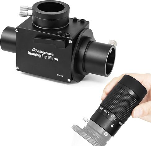 Astromania 8-24mm Zoom Eyepiece for Telescope - Bundle with - 1.25 Inch Flip Mirror with Adapter in Saudi Arabia